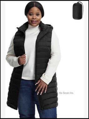 Plus Size Puffer Vest 1X-6X Lightweight Packable Quilted Womens Vest